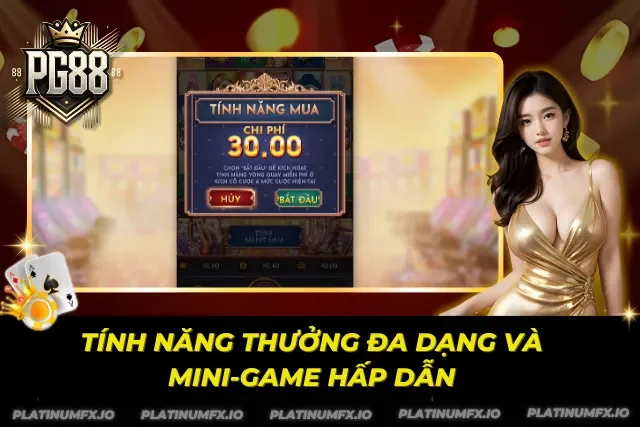 Hộp thoại mua tính năng với chi phí, nút Hủy và Bắt đầu trong bài Giấc Mơ Macau